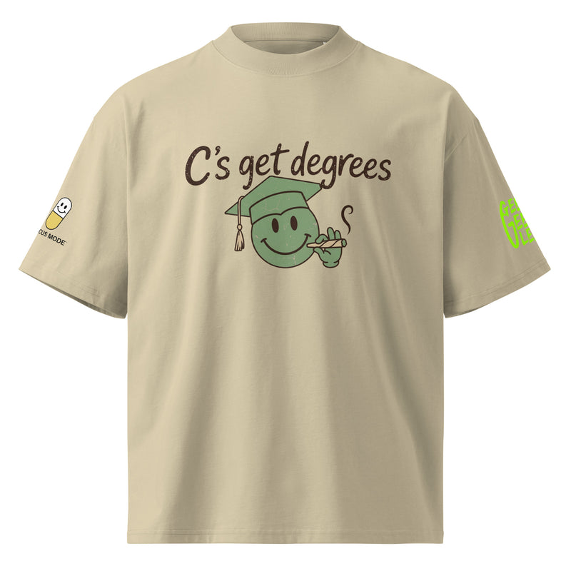 Academic Survivor Oversized T-Shirt – Streetwear College Graphic Tee